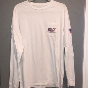 Vineyard Vines L/S Fallen Patriots Shirt - Large